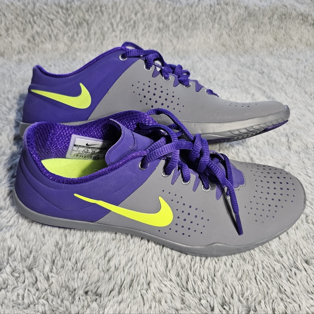 Never Worn, Lightweight Nike FitSole, Size 7 - grey, purple, yellow
